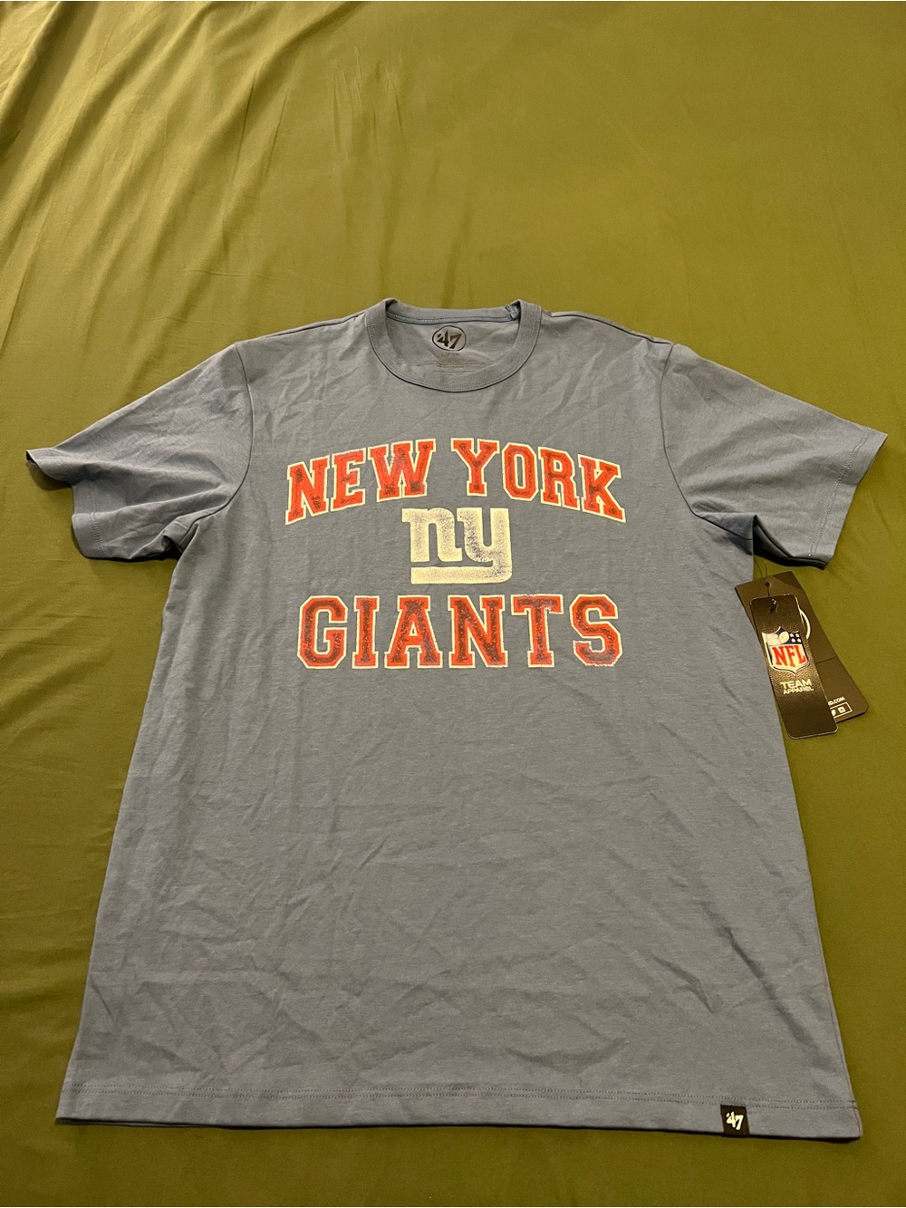 NFL Light Blue Short Sleeve Crew Tee Size S